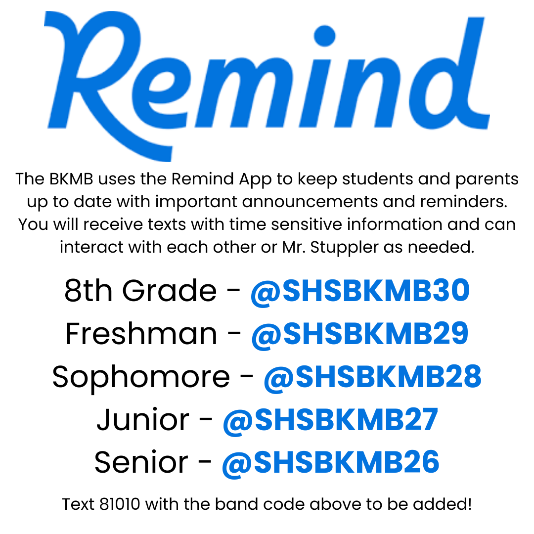 Remind App for band 2024